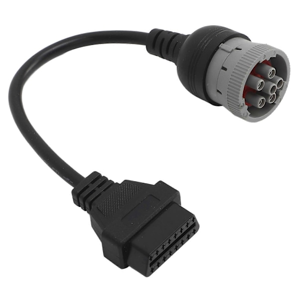 6-stifts till 16-stifts OBD1 till OBD2 Diagnostikkabel Diagnostisk Scanner Konverterare för J1708 Tunga Lastbilar