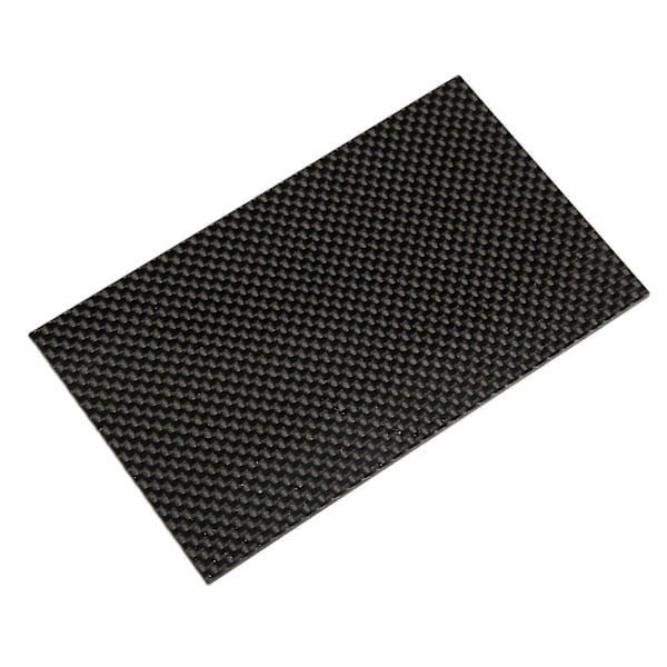 Karbonfiberplate Hardhet Korrosjonsbestandighet Blank Overflate Karbonfiberplate Twill for Modell 75x125x2mm/3x4.9x0.08in