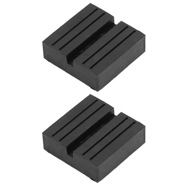 2 st Domkraft Gummikudde Universal Slitsad Ram Skena Kudde Adapter Bra Krossmotstånd Domkraft Lyft Puck för Bilunderhåll