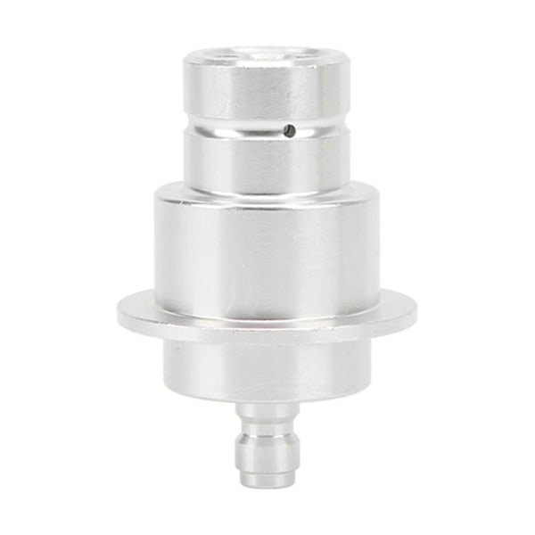 CO2 Adapter Aluminiumlegering 0,3in Hurtig Afbrydelse Slidstærk Høj Hårdhed Sodavandsmaskine Konnektor Sølv