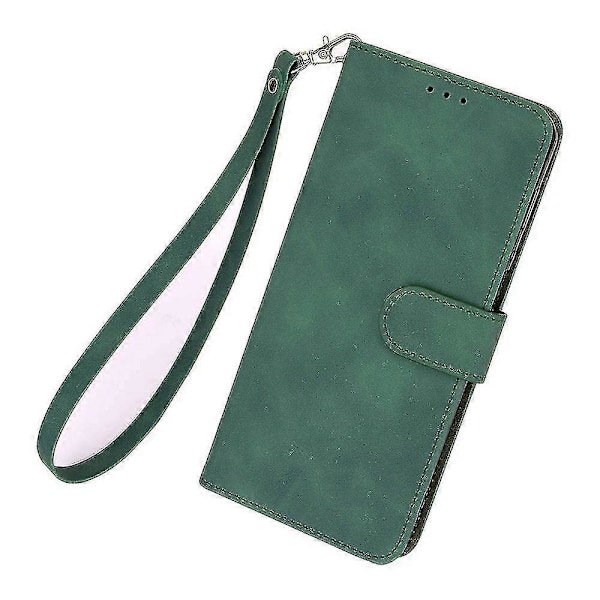 Til Tcl 403 Mobiltelefon Etui Stativ Tegnebog Stødsikker Tpu+pu Læder Telefon Cover Green