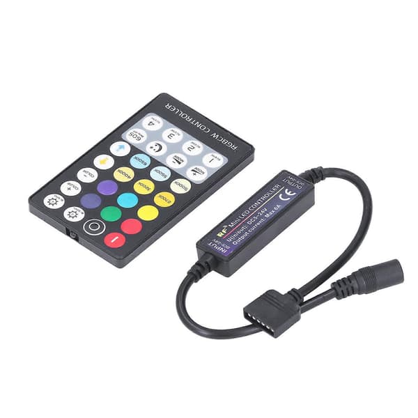 LED-kontroller Trådlös RF 5 i 1 Mini Full Touch LED-ljusramp 28 Tangenter RGB CCT-kontroller