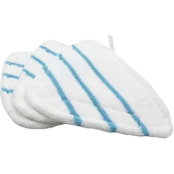 Mikrofiber dampmoppebetræk tilbehør Universal vaskbare trekantklude til varm spray damprenser, hvide mikrofiber dampmoppepuder maskinvaskbare