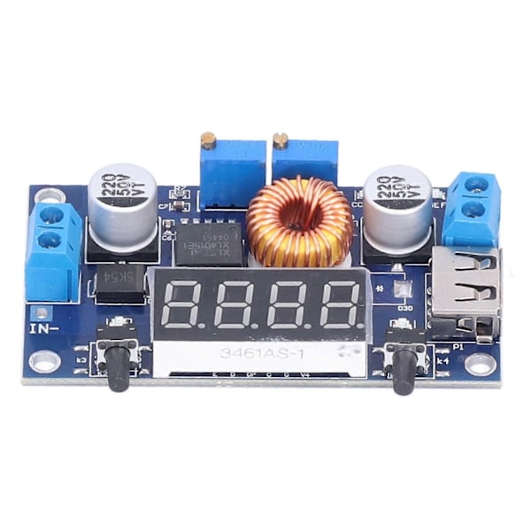 DCDC Buck Modul 5V36V till 1.25V32V Buck Converter med USB-port och kortslutningsskydd