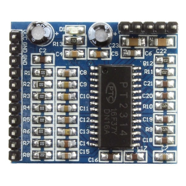 PT2314 Lydkvalitetsjustering Stemmemodul IIC I2C 6V-10V Lydbehandlingsmodul