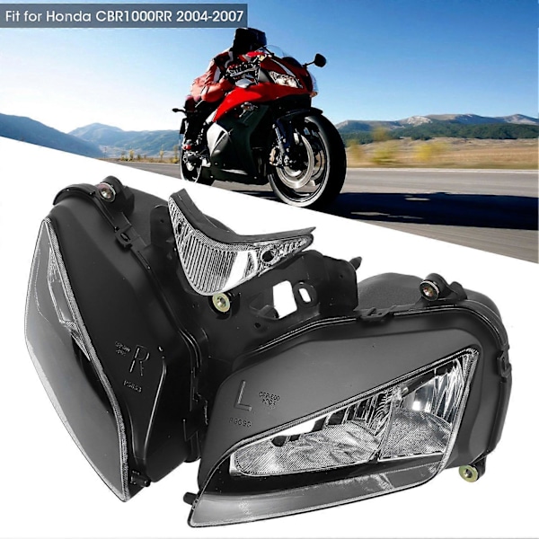 Motorcykel Forlygte Lygteglas Dæksel Samling Passer til Honda CBR1000RR 2004-2007