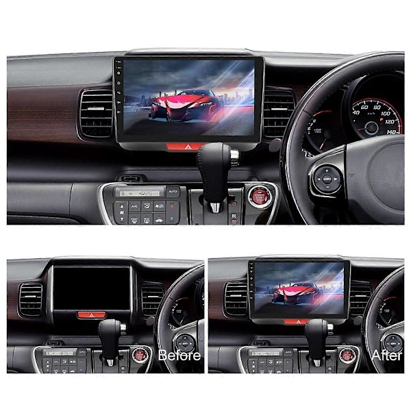 2G+32G Android 13 9 Tommer Bil Stereo Carplay Android Auto til N-BOX 2011-2017 Højrestyret, Bluetooth Wifi FM Bakkamera