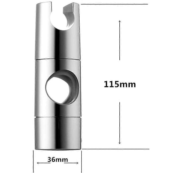 Dusjhodeholder, Hånddusjbrakett, Veggmontert Dusjhodeholder, Universell Utskiftbar Dusjglidebryter (22 mm, Sølv)