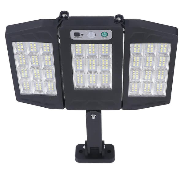 264LED Solcellepanel Lys med Fjernkontroll 3 Arbeidsmoduser Belysningslampe for Utendørs Gate
