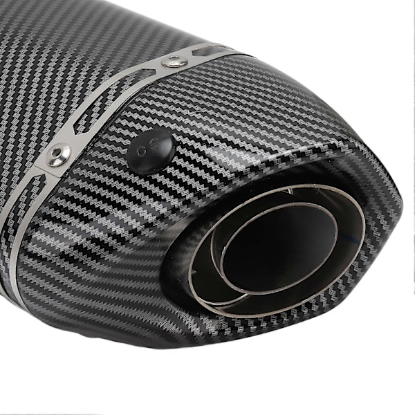 470 mm Motorcykel Udstødningshalerør Rustfrit Stål Rustsikker Termisk Isolering Passer til GSF600 CB1000R Z900 Kulfiberstil