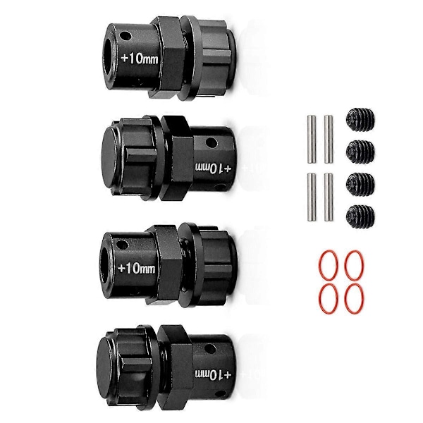 RC Bil Uppgradering 10mm Kontakt Kit för Arrma 1/8 Kraton för 1/7 RC Bil Uppgraderingstillbehör Svart