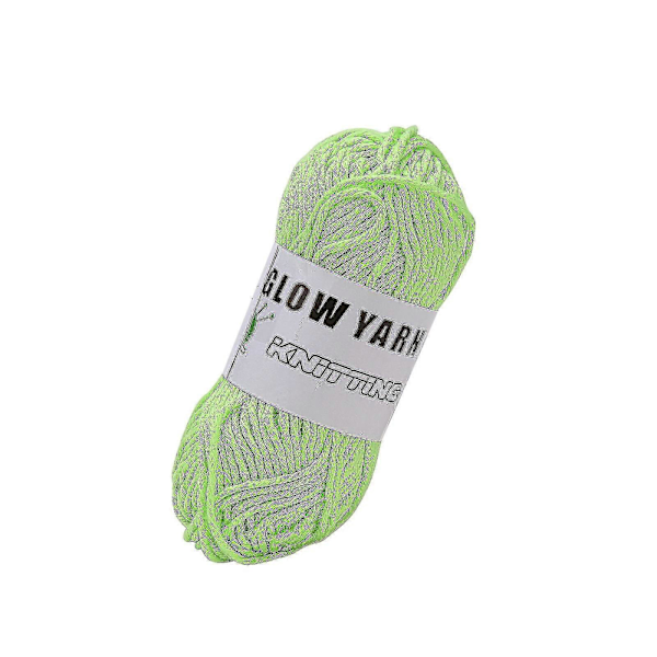 Lysande Ull DIY Vävd Handstickad Polyester DIY Självlysande Garn Hantverk A1