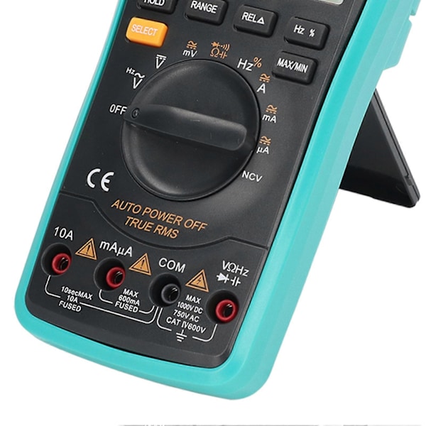 Multimeter Digital Display Elektrisk Voltmeter Testare Amperemeter Verktyg för Mätning