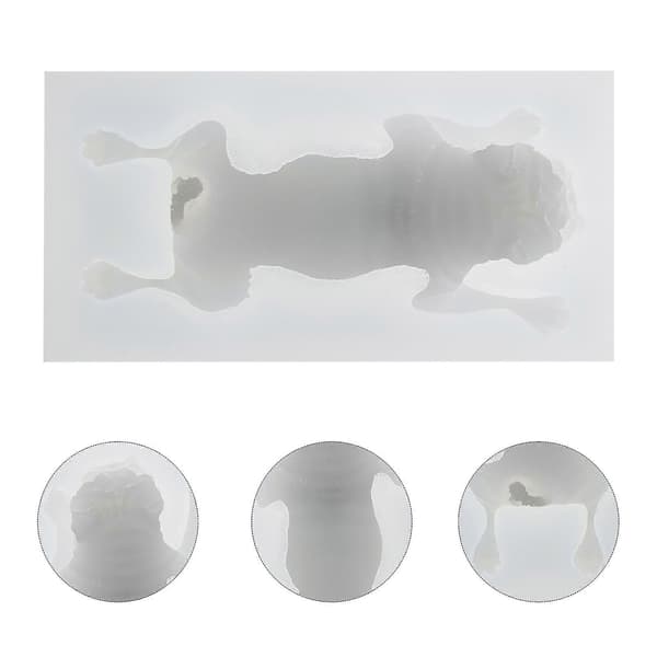 3D Shar Pei Silikon Fondantform Mops Sjokolademousse Kakeform Polymerleireform