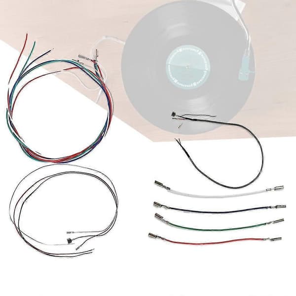 Kassett Phono Kabel Ledninger Header Wire Sølvbelagt for Platespiller Headshell