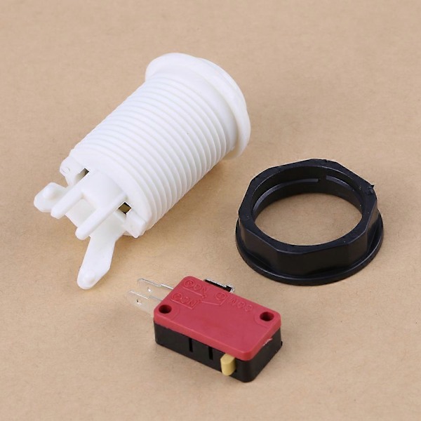 Lång Startknapp DIY Kit 1P 2P Spelare Tryckknapp för Arkadspel