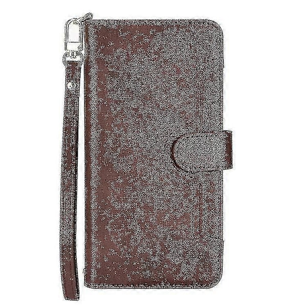 För Xiaomi Poco X3 Nfc / Poco X3 Pro Litchi Textur Dragkedja Läder Telefonfodral Brown