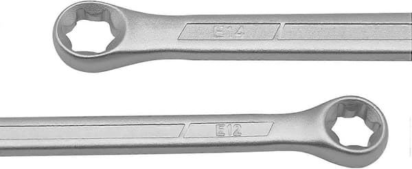4 delar TRX-Star E-Torx ringnyckelsats, E6 E8 E10 E12 E14 E18 E20 E24 Torx Tork-sats