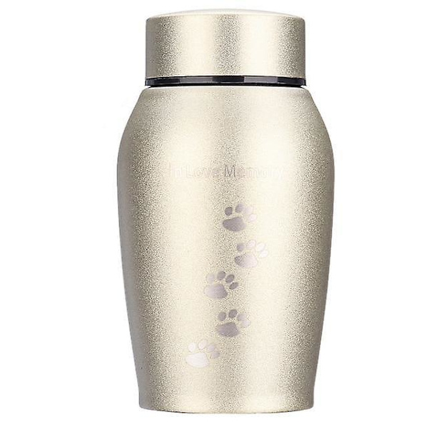 Kremationsurna i rostfritt stål för husdjur, hund, katt, fågel, mus 250ML Footprint (2000001957