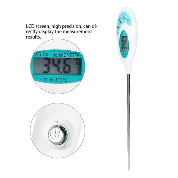 Elektronisk digitalt matlagingstermometer med display for kjøkken, temperaturtester for BBQ-grill og baking