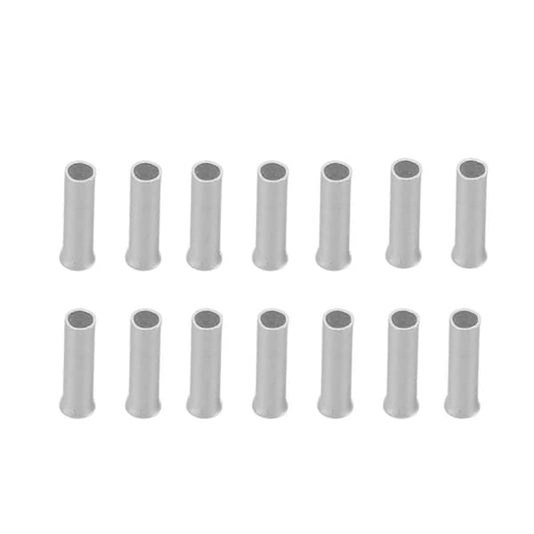 2000 stk. Ferrule 18AWG 8mm Fortinnet Kobbertråd Terminal Ledningsende Tilbehørssæt Kit EN1008