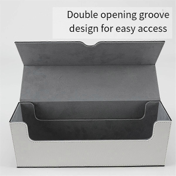 Magnetisk Sugekort Organizer Samlekort Deck Box Holder Samler Spil Case Blå