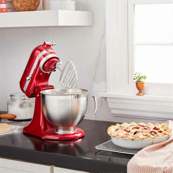 Rustfritt stål tilbehør Blandingspadle 4,5-5 Quart Flex Edge Visp for