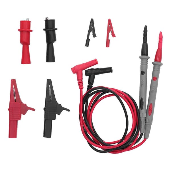 Testledningsklämset Bil Krokodilklämmor Reparation Diagnostisk Multimetersonder Kit JT8013