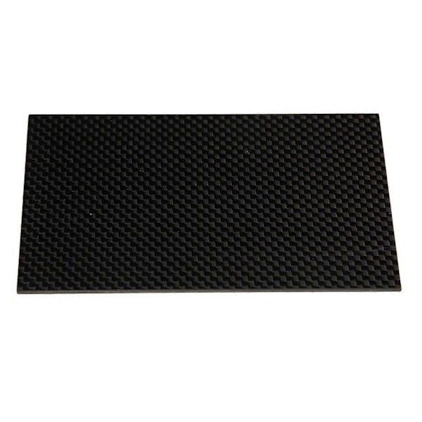 Karbonfiberplate Hardhet Korrosjonsbestandighet Blank Overflate Karbonfiberplate Twill for Modell 75x125x3mm/3x4.9x0.12in
