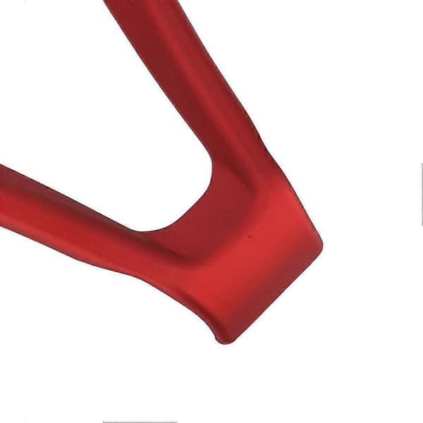 ABS V-formet rattrammedekorasjon passer for Alfa Romeo Stelvio Giulia (Rød)