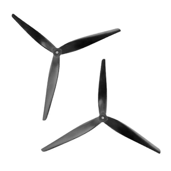 1 Par 13X9X3V2 13 Tum CW CCW 3 Blad/Tri-Blad Svart Propeller FPV Prop