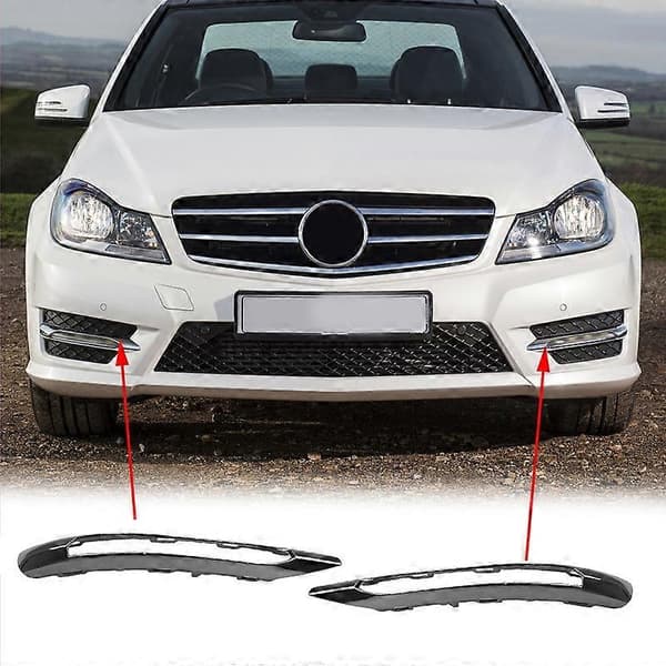 Bil Front Tåkelys Grill Krom List Trim for W204 C200 C280 C350