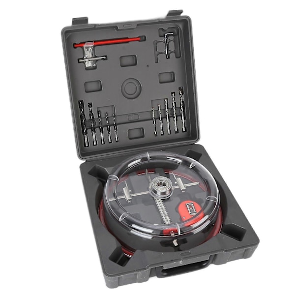 Hålsåg Justerbar 40mm?200mm Öppnare Skärare Skärande Borrverktyg Set Kit med ABS Dammskydd