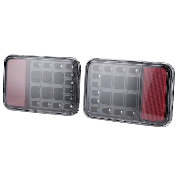 2 stk 12V Bakre Tåkelys 6500K Høy Lysstyrke IP67 Vanntett Passer for Jeep Wrangler JK 2007-2017