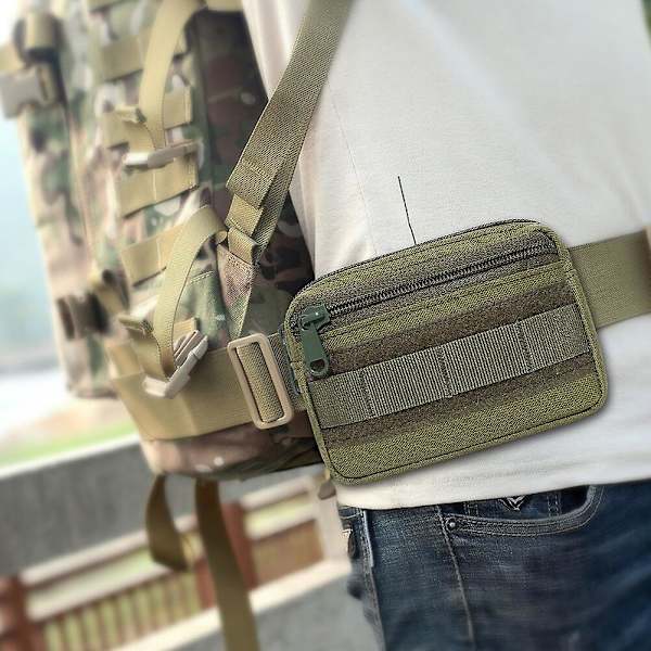 1 st Herr Dam Mini Jakt Midjeväska Ficka Organizer Påse Molle Nylon Utomhus Taktisk Camping Jakt Pack Verktygsväskor Army Green