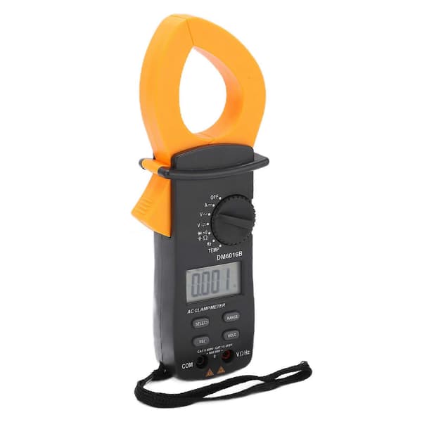 DM6016B Digitalt Strømtangmeter Multifunksjonelt Auto Range Multimeter AC DC Amperemeter 1000A/600V