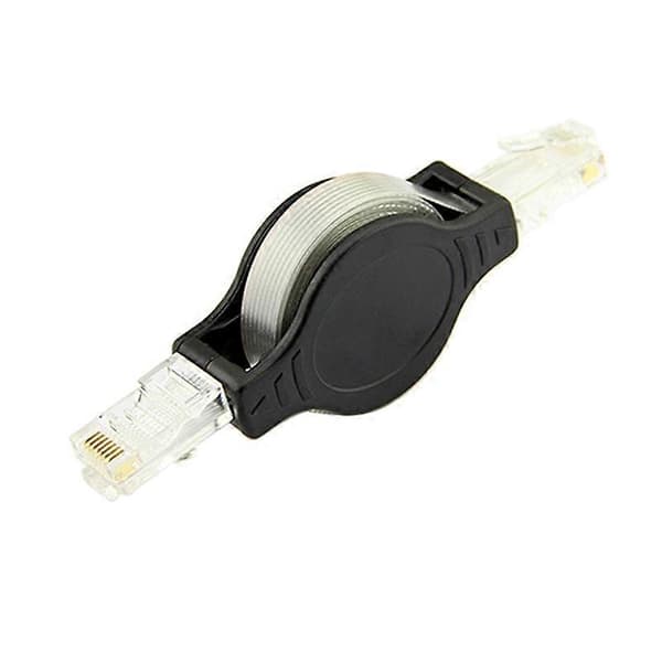 1,5 m Portabel Infällbar RJ45 Ethernet-kabel LAN-sladd Internet Nätverkskabel
