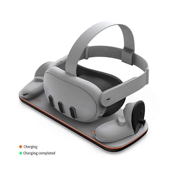 Trådløs Ladeadapter Kit for 3 VR Headset, Hurtigladerstasjon Basic Ladeadaptersett
