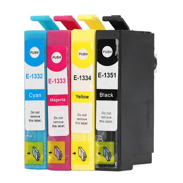 4 stk. blækpatroner Sort Cyan Magenta Gul Glat Nøjagtig Klar Anti Fade Printer Blækpatron til Stylus T1351 T1332 T1333 T1334
