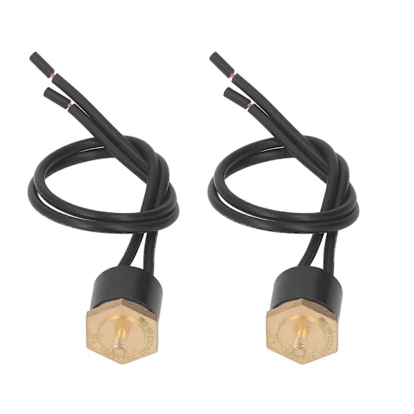 2st Termostatbrytare Vattentät Ingen Ljusbåge KSD301 Termisk Kontrollbrytare med Kabel 250V M4 20