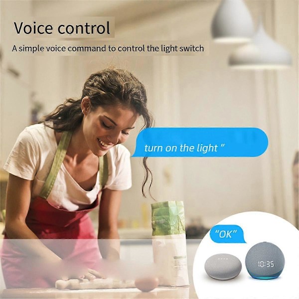 Tuya Smart WiFi Ljusströmbrytare Kontroll 4-vägs Mini Brytare Kontrollerad av Yandex Alexa Home