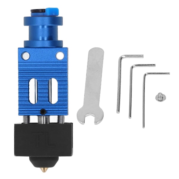 Ekstruder Hotend Kit Aluminiumlegering Messing Ekstruder Hotend for Ender 3 S PRO 3D-printer Blå