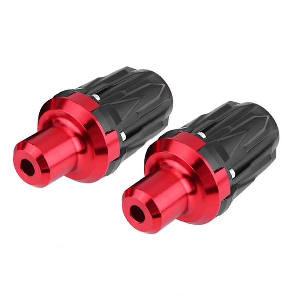 1 Par 10mm Motorcykel Avgassystem Ram Sliders Anti Crash Pad Fallskydd Röd