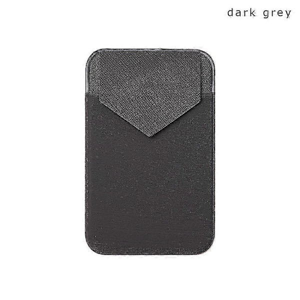 Ny Mobiltelefon Kortholder Universal Mobiltelefon Bakside Kortholder Elastisk Lommebok Festes Med Lim Kontanter Kreditt ID Myk Lomme s202412121395 dark grey2