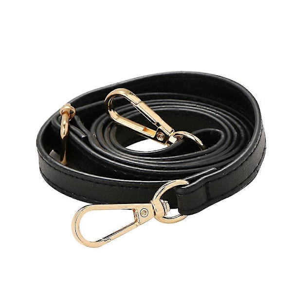 Justerbar Lång Läder Crossbody Axelväska Ersättningsrem Handväska Bälte Big Red Gold Button