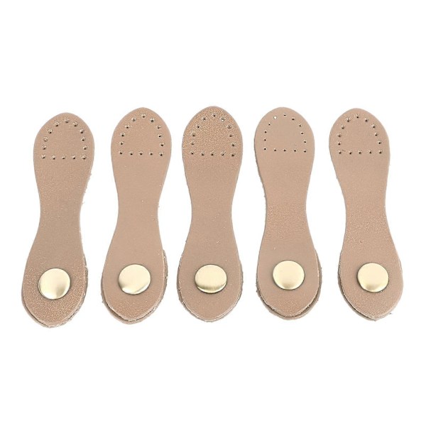 5 Sæt Læder Snap Spænder Bløde Slidstærke DIY Syning Læder Lukning til Håndtasker Skuldertasker Punge Beige Antik Messing Tilbehør