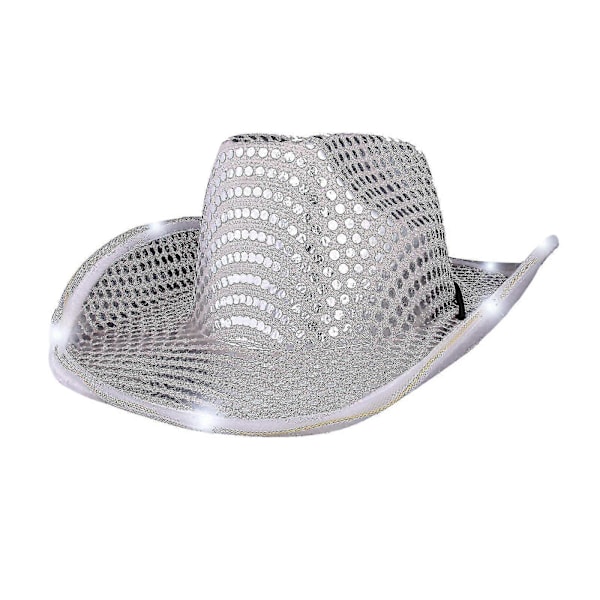 Cowboyhatter Vintage Disco Speilkule Stil Cowboyhatt Med Mursteins Paljetter