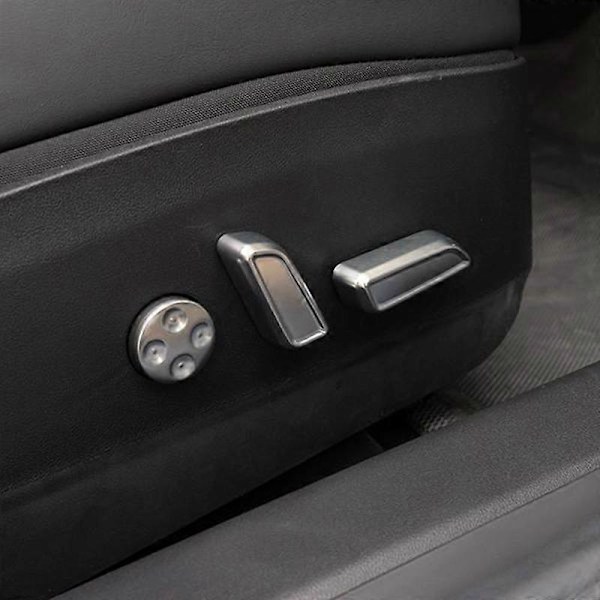 Sätesjusteringsknapp Skydd Bil Interiör Aluminiumlegering Dekor Trim Protector för