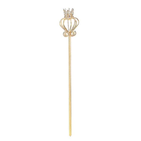 Scepter Hollow Crown Teardrop Form Kopparstav Bröllopsrekvisita Festdekoration