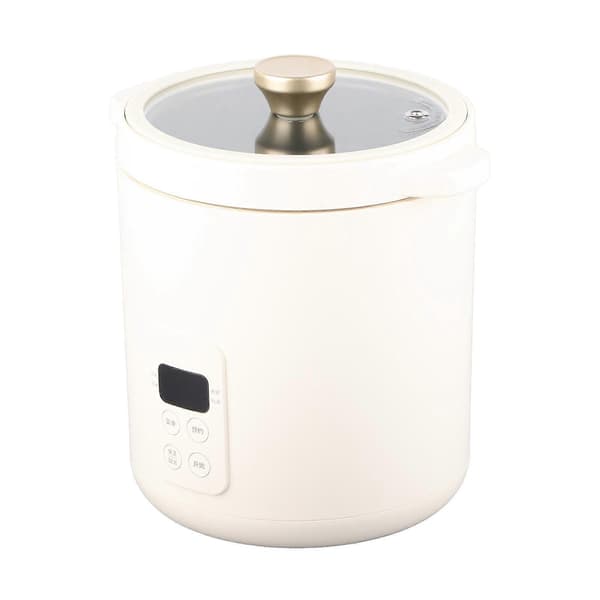 1.2L Mini Riskoger 1-2 Personer Multifunktionel Elektrisk Riskoger Suppe Gryde